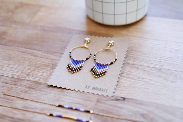 Créoles Tissées - Vue 3